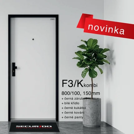 Novinka! Bezpečnostní dveře F3/K Kombi Novinka! Bezpečnostní dveře F3/K Kombi